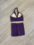 DivaWear, Purple Plum Halter Top and Biker Shorts Set, AL 6/8